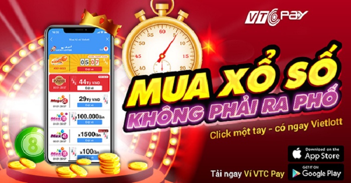 Cách mua xổ số online bằng ví VTC Pay