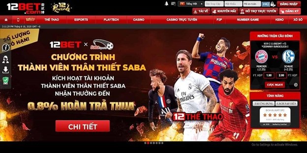 12Bet – Nhiều khuyến mãi tặng tiền hấp dẫn