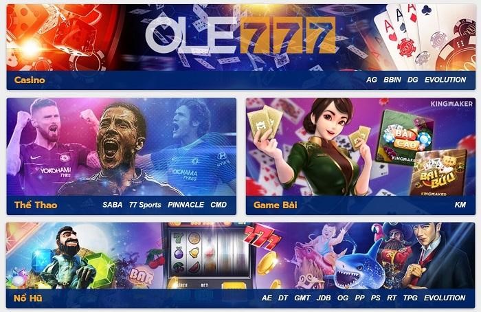 Ole 777 sở hữu nhiều game cá cược thú vị